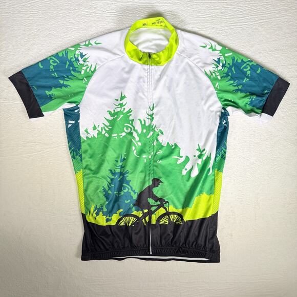 Cycling JERSEY Shirt Unisex Polyester BIKE Bicycle Pockets XL Aerodynamic Fit - Picture 1 of 5